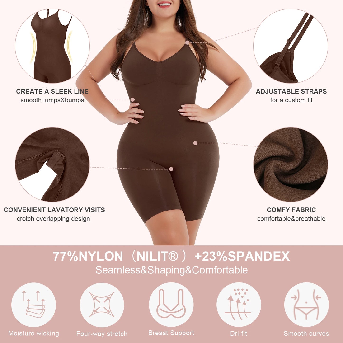Hot Sale Women Plus Size Seamless Sexy Seamless Shapewear Post Surgery Body Shapewear Butt Lifter Waist Cincher Girdle Shapewear