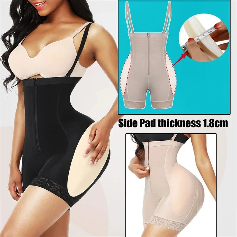 High Waist Trainer Fajas Colombianas Fake Ass Butt Lifter Hip Pads Enhancer Corset Shapewear Body Shaper Push Up Thigh Trimmer