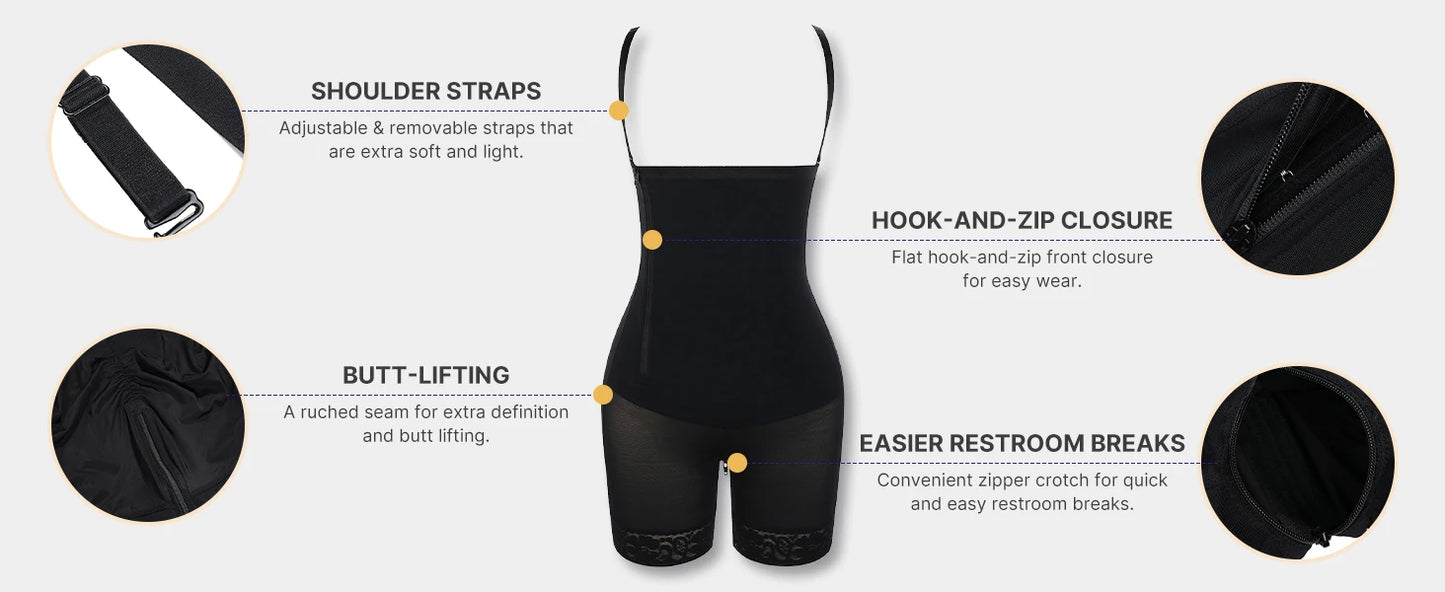 Body Shaper Slimming Shapewear Waist Trainer Seamless Bodysuit Tummy Control Panties Push Up Butt Lifter Corset Underwear